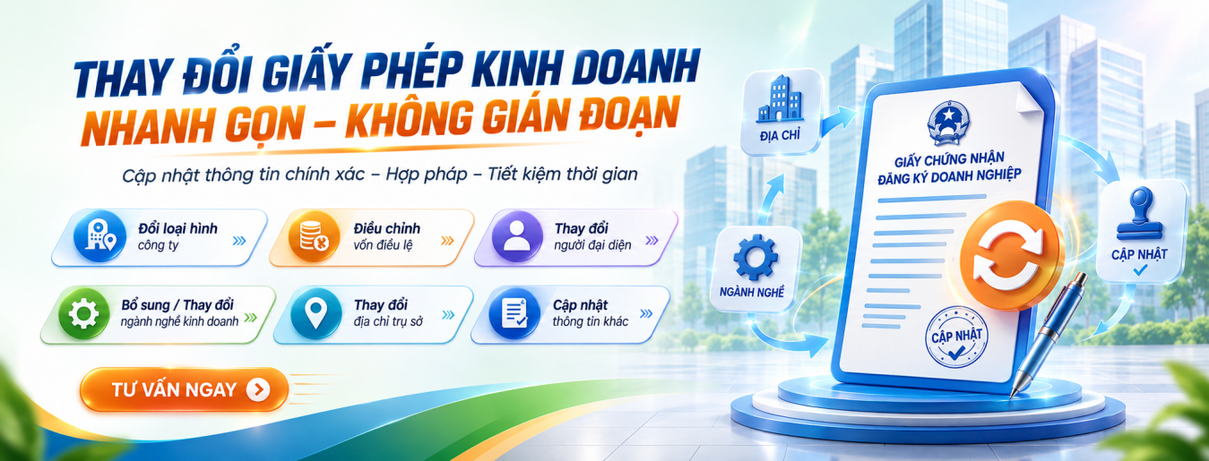 Thay đổi giấy phép