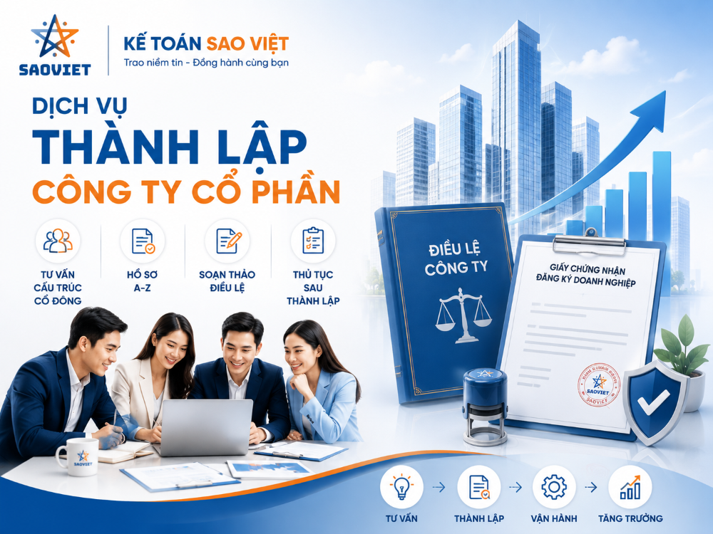 Dịch vụ thành lập công ty cổ phần