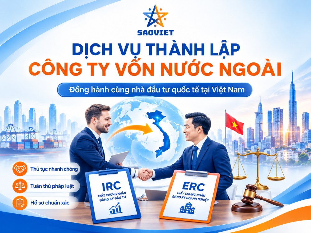 Dịch vụ thành lập công ty vốn nước ngoài