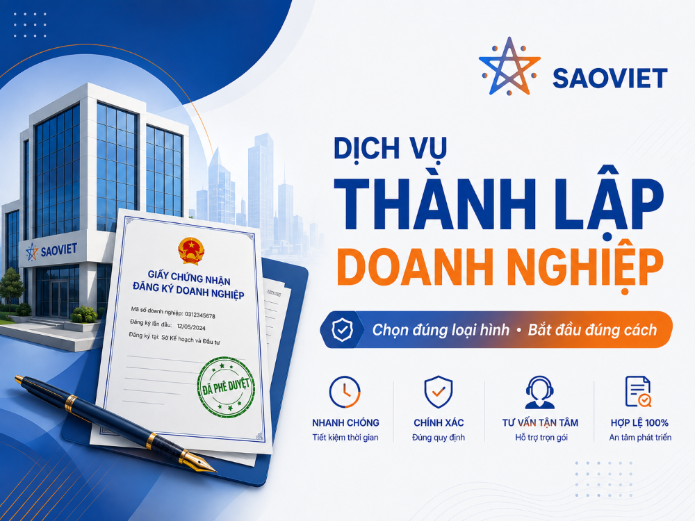 Dịch vụ thành lập doanh nghiệp