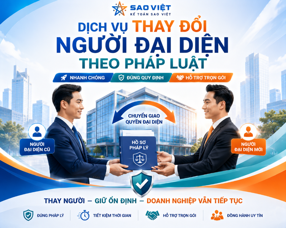 Dịch vụ thay đổi người đại diện công ty