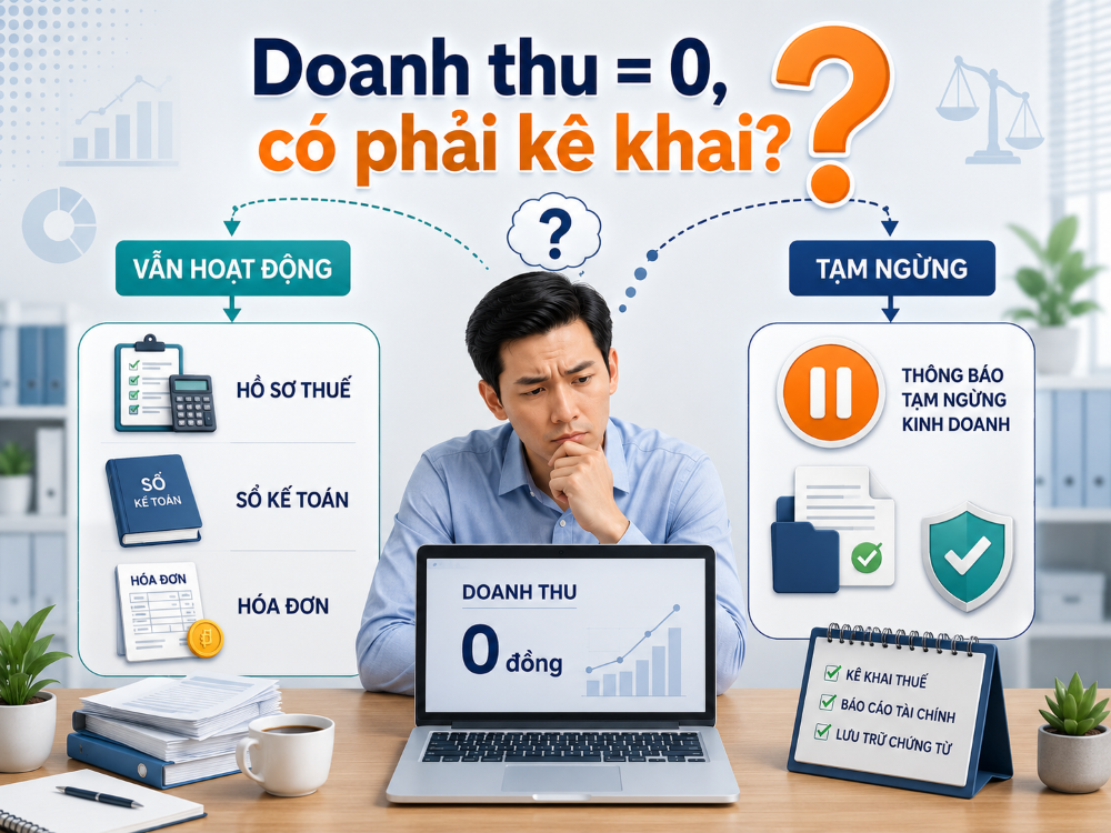 Doanh nghiệp không phát sinh doanh thu có phải kê khai thuế không?