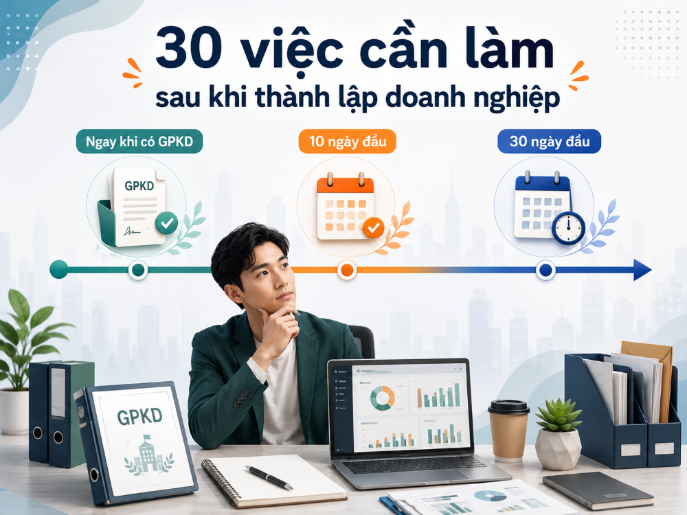 Doanh nghiệp mới thành lập cần làm gì trước?