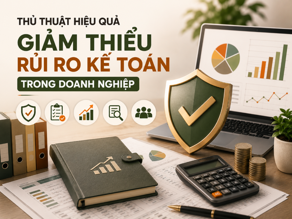 Thủ thuật hiệu quả để giảm thiểu rủi ro kế toán trong doanh nghiệp