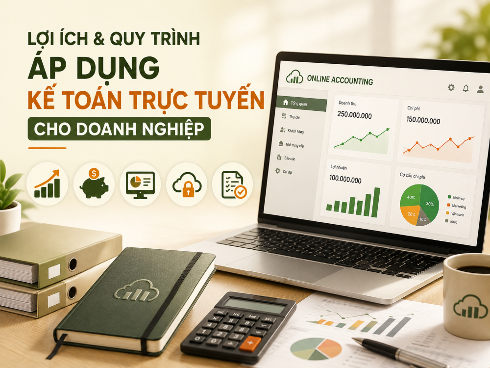 Lợi ích và quy trình áp dụng kế toán trực tuyến cho doanh nghiệp