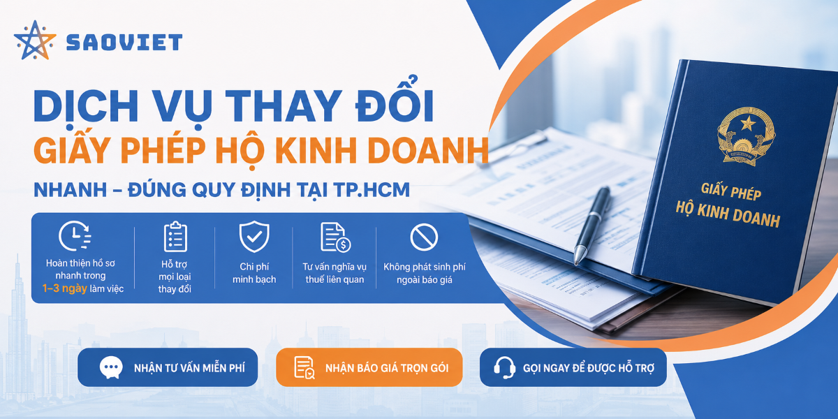 Thay đổi giấy phép hộ kinh doanh