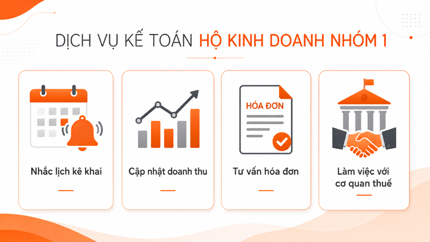 Dịch vụ kế toán hộ kinh doanh nhóm 1