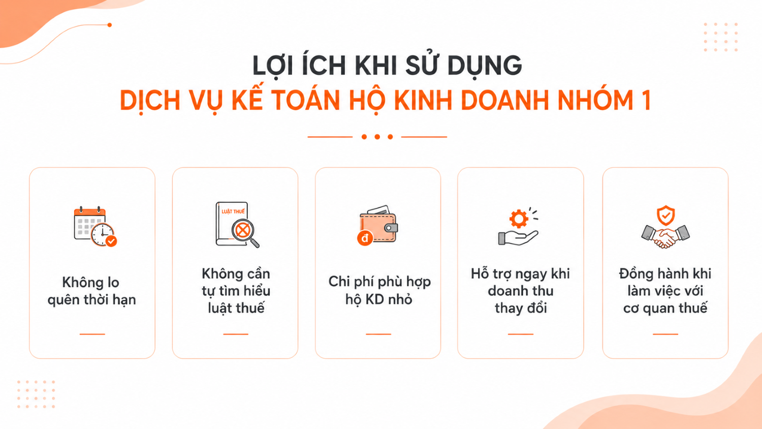 Dịch vụ kế toán hộ kinh doanh nhóm 1
