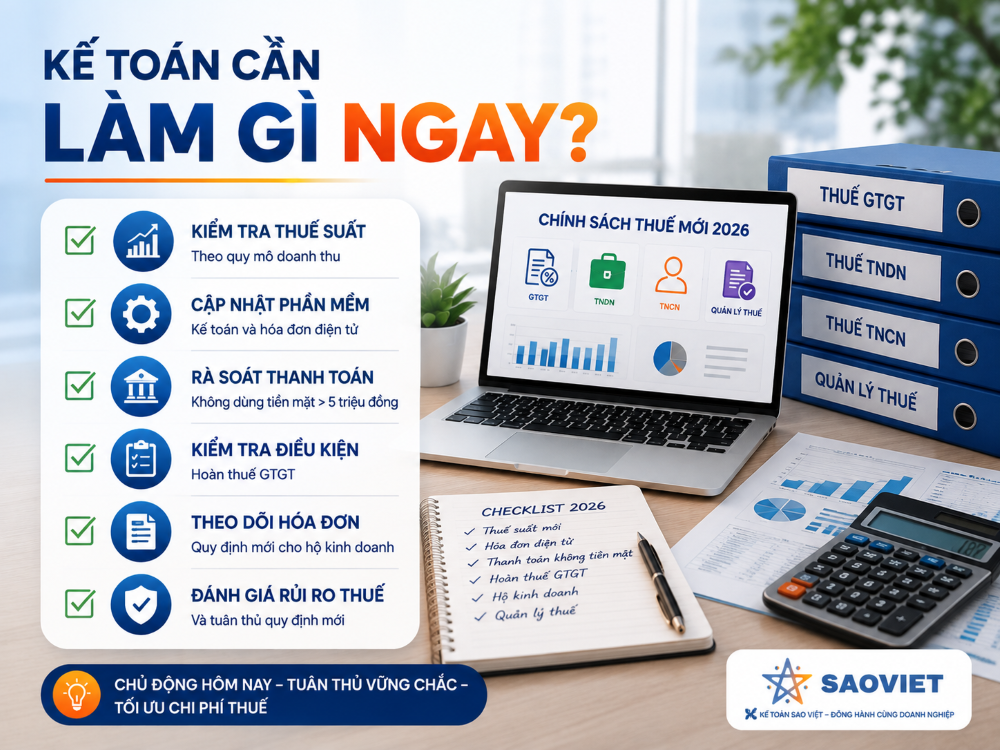 Tổng hợp chính sách thuế mới 2026 doanh nghiệp cần cập nhật