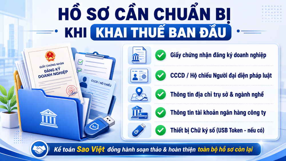 Dịch vụ khai thuế ban đầu