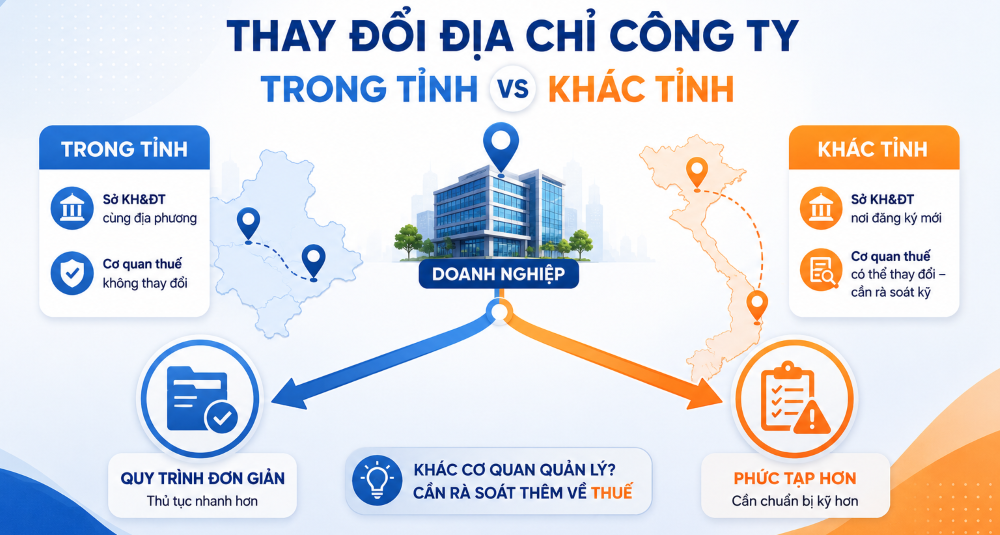 Dịch vụ thay đổi địa chỉ công ty