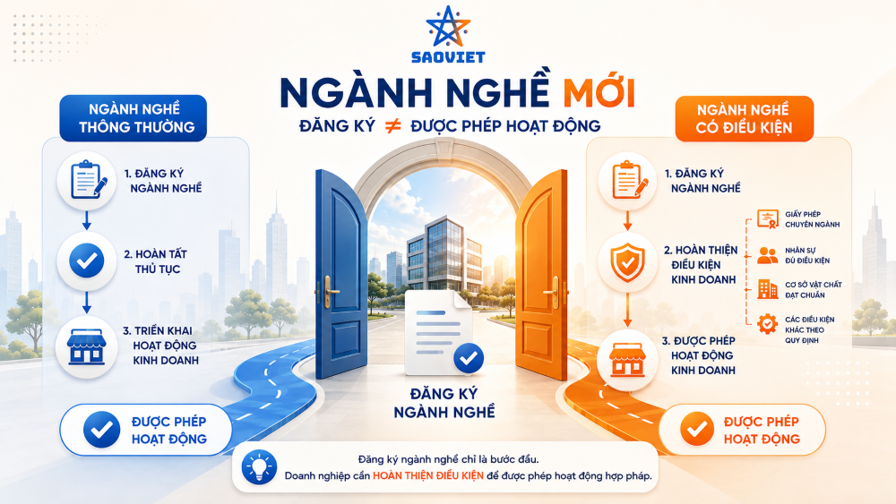 Dịch vụ thay đổi ngành nghề kinh doanh
