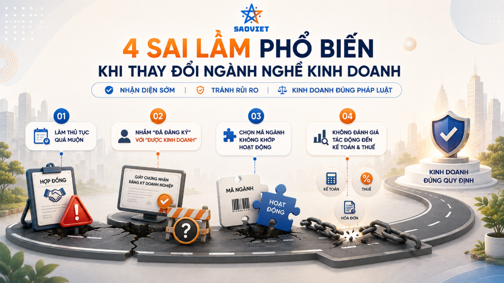 Dịch vụ thay đổi ngành nghề kinh doanh