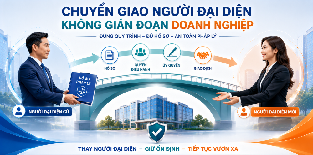 Dịch vụ thay đổi người đại diện công ty