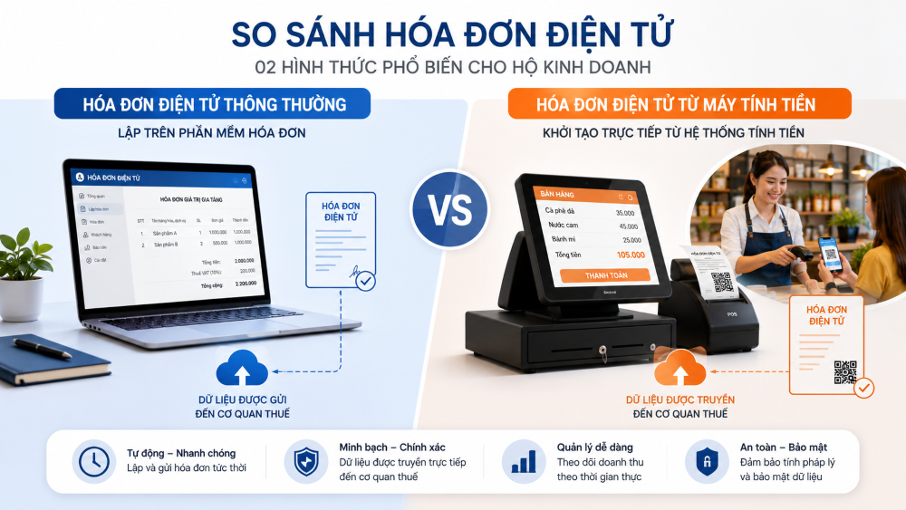 Hộ kinh doanh nào phải sử dụng hóa đơn điện tử từ máy tính tiền?
