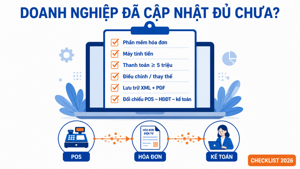Quy định mới về hóa đơn điện tử năm 2026: Những điểm doanh nghiệp bắt buộc phải nắm